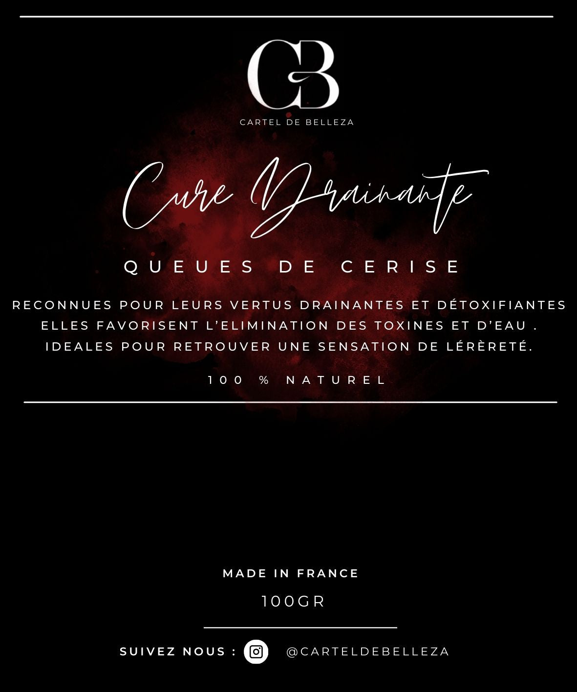 Cure Drainante Queues de Cerise